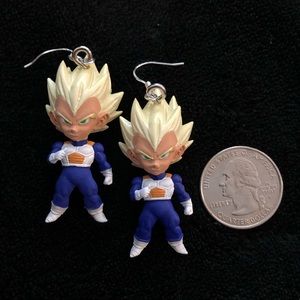 Super Saiyan Vegeta earrings